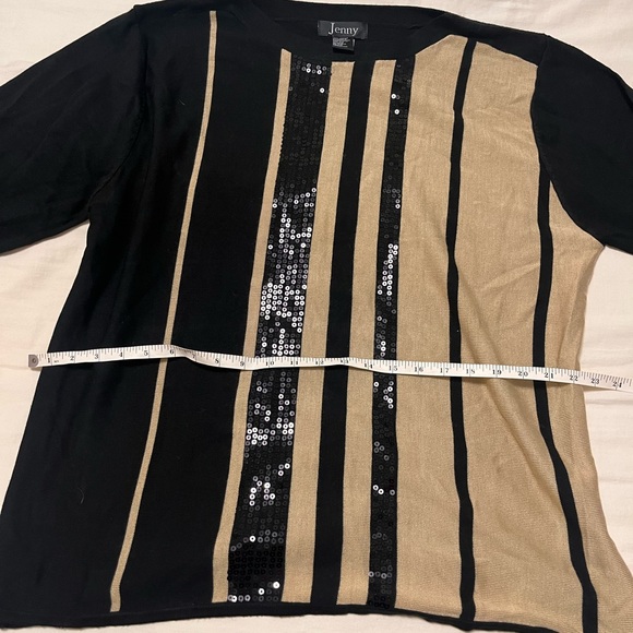 Striped Sequined Sweater - Picture 5 of 14